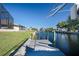 Private dock with access to the waterway at 3390 Dover Dr, Punta Gorda, FL 33983