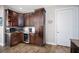 Well-equipped kitchen with dark wood cabinets and ample counter space at 3390 Dover Dr, Punta Gorda, FL 33983