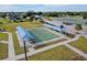 Community shuffleboard courts with covered seating at 3390 Dover Dr, Punta Gorda, FL 33983