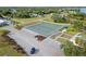 Well-maintained tennis court with ample parking at 3390 Dover Dr, Punta Gorda, FL 33983