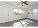 Sunroom with white walls and multiple windows at 352 Gardenia Rd, Venice, FL 34293