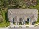 Bird's eye view of townhouses and surrounding landscape at 4008 Via Sienna Cir, Sarasota, FL 34243