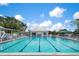 Inviting community lap pool with plenty of deck space at 427 Cerromar Ln # 456, Venice, FL 34293