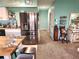 Modern kitchen with stainless steel appliances and light teal walls at 7 Aback Ct, Placida, FL 33946