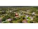 Aerial view of a house and surrounding neighborhood at 3524 Brownwood Ter, North Port, FL 34286