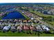 Aerial view of house in a residential neighborhood at 455 Otter Creek Dr, Venice, FL 34292