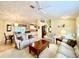 Bright living room featuring comfortable sofas and a coffee table at 7339 Cameo Cir, North Port, FL 34291