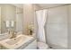 Updated bathroom with granite vanity and shower at 784 Sarabay Rd # 18, Osprey, FL 34229