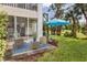 Outdoor patio space perfect for relaxing or entertaining with scenic green views at 815 Montrose Dr # 103, Venice, FL 34293