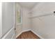 Closet with wire shelving and window, could be used as office at 830 The Esplanade N # 203, Venice, FL 34285