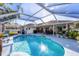 Expansive screened pool and patio area at 1030 Phorus Rd Rd, Venice, FL 34293