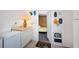 Small basement bedroom with access from laundry area at 126 Venice East Blvd, Venice, FL 34293