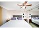 Bedroom with king-size bed and mirrored closet at 126 Venice East Blvd, Venice, FL 34293