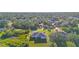 Aerial view showcasing the house, backyard, and surrounding neighborhood at 4467 Cinderella Cir, North Port, FL 34286