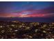 Night aerial view of coastal town lights at 842 Nokomis S Ave, Venice, FL 34285
