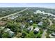 Aerial view showcasing the home's location and neighborhood at 108 Park Dr, Osprey, FL 34229