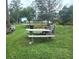 Relaxing picnic area with tables and benches, nestled amongst lush greenery at 145 Jose Gaspar Dr # 145, Englewood, FL 34223