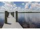 Long wooden dock extending into the water at 19505 Quesada Ave # Q204, Port Charlotte, FL 33948