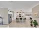 Modern kitchen with stainless steel appliances and granite countertops at 24176 Spartina Dr, Venice, FL 34293