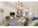 Spacious living room with ample natural light, comfortable seating, and an open floor plan at 3897 Fairway Dr, North Port, FL 34287