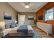 Main bedroom with wood floors and accent wall at 554 Everest Rd, Venice, FL 34293