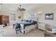 Bedroom featuring neutral walls and blue decor at 6405 Gulf Dr, Holmes Beach, FL 34217