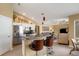 Kitchen with stainless steel appliances and an island with seating at 150 Marker Rd, Rotonda West, FL 33947