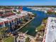 Aerial view showcasing waterfront access and location at 250 Santa Maria St # 219, Venice, FL 34285