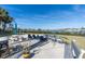 Relaxing backyard patio with seating and views of the waterfront, great for entertaining at 250 Santa Maria St # 219, Venice, FL 34285