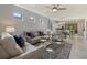 Spacious living room featuring comfortable seating and an open floor plan at 2539 Brassica Dr, North Port, FL 34289