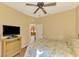 Guest bedroom with view of kitchen at 4245 Whispering Oaks Dr, North Port, FL 34287