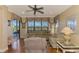Cozy Gathering room with access to backyard and lots of natural light at 4245 Whispering Oaks Dr, North Port, FL 34287