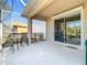 Peaceful screened patio with sliding door access from living room at 4334 Lenox Blvd, Venice, FL 34293