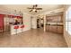 Open kitchen with island, stainless steel appliances, and granite countertops at 500 San Lino Cir # 521, Venice, FL 34292