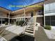 Exterior stairlift providing convenient access at 537 Manatee Ct # 204, Venice, FL 34285