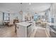 Open kitchen island with sink and stainless steel dishwasher at 8574 Starlight Loop, Parrish, FL 34219