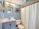 Bathroom with shower/tub combo and vanity at 950 Tarpon Center Dr # 202, Venice, FL 34285