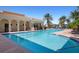 Resort-style pool with ample lounge chairs at 134 Savona Way, North Venice, FL 34275