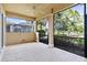Large screened porch overlooking the golf course at 134 Savona Way, North Venice, FL 34275