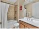 Bathroom with tub shower combination at 19348 Yellowtail Ct, Venice, FL 34292