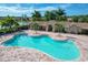 Freeform community pool with lounge chairs at 19348 Yellowtail Ct, Venice, FL 34292