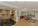 Updated kitchen with stainless steel appliances and island at 225 Firenze W Ave, Venice, FL 34285