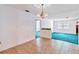 Bright dining room with tile floors and a crystal chandelier at 2281 Mars Rd, Venice, FL 34293