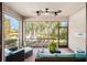 Relaxing screened patio overlooking a lake with comfy seating at 2572 Daisy Dr, North Port, FL 34289