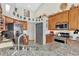 Kitchen with granite countertops, stainless steel appliances, and double sink at 2878 Egret Ct, North Port, FL 34287