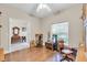 Spacious home office with wooden floors and ample natural light at 3200 Rowland Dr, Punta Gorda, FL 33980