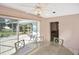 Dining room opens to a screened patio and pool area at 413 Gulf Dr, Venice, FL 34285