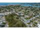 Aerial view of residential area with nearby coastline at 533 Parkdale Mews # 533, Venice, FL 34285