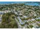 High-angle view of a residential neighborhood near the water at 533 Parkdale Mews # 533, Venice, FL 34285