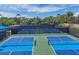 Outdoor pickleball courts, perfect for recreation and staying active in a well-maintained community setting at 5584 Cantucci St, Nokomis, FL 34275